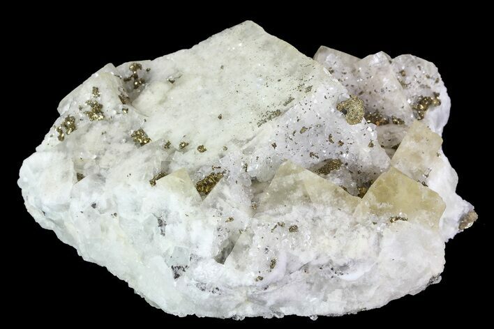 Quartz, Fluorite and Pyrite Crystal Association - Morocco #82789